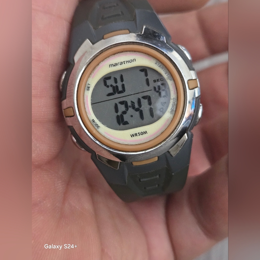 Women's Digital Watch - Black and Silver